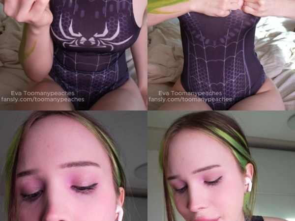 Eva Peaches Trans Cosplay Spider Girl Deepthroat Blowjob Your Cock With Lots Of Drooling PornHub Video