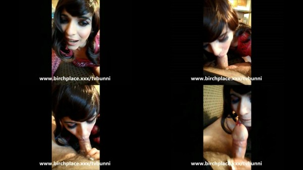 Fetish TS Tia Tizzianni - CouchPotato BF BLOWJOB by TransGF Zoie